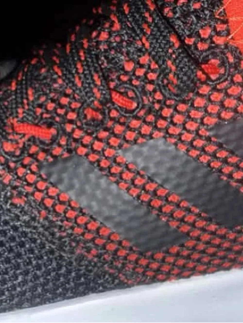adidas Black & Red Knit Comfort Sneakers